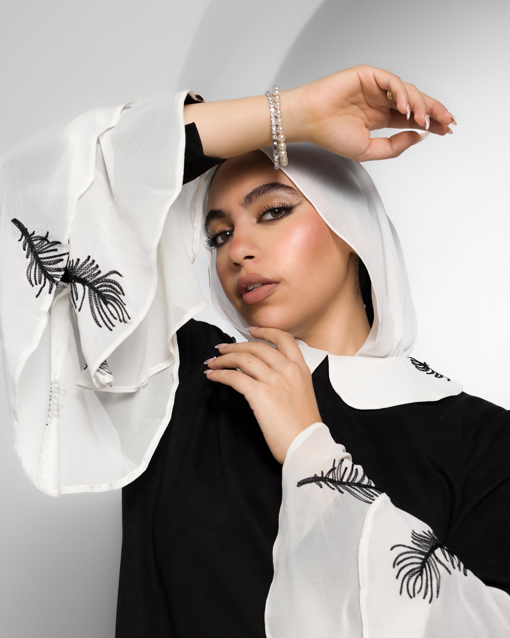 Black X White Tulip Dress – Klara Modest Designs
