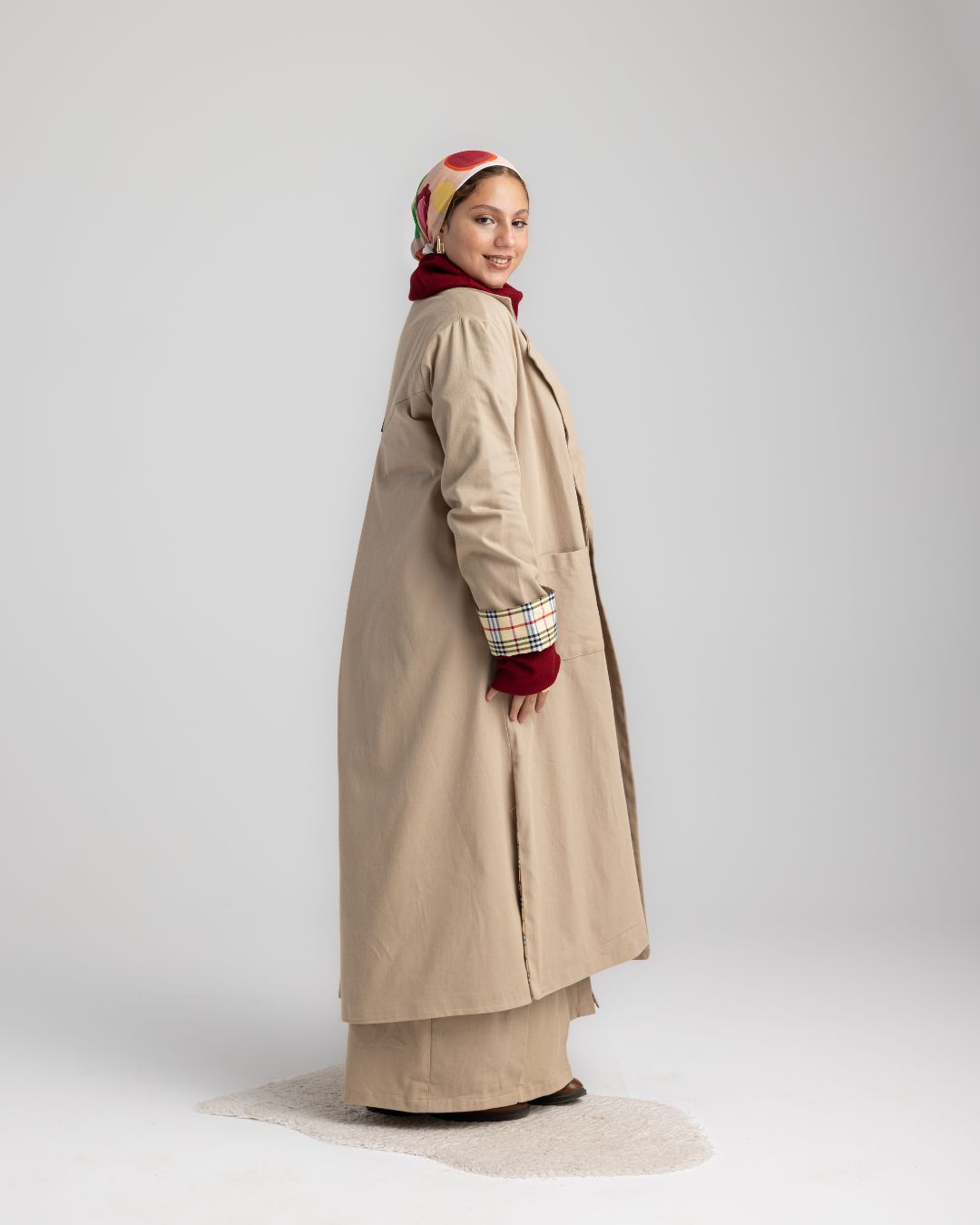 The Opéra Coat With Squared Inner Lining