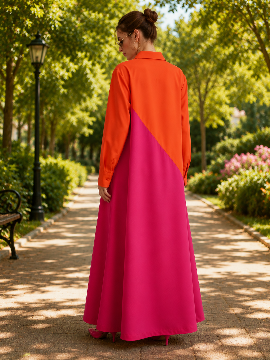 Tangerine Bloom Dress