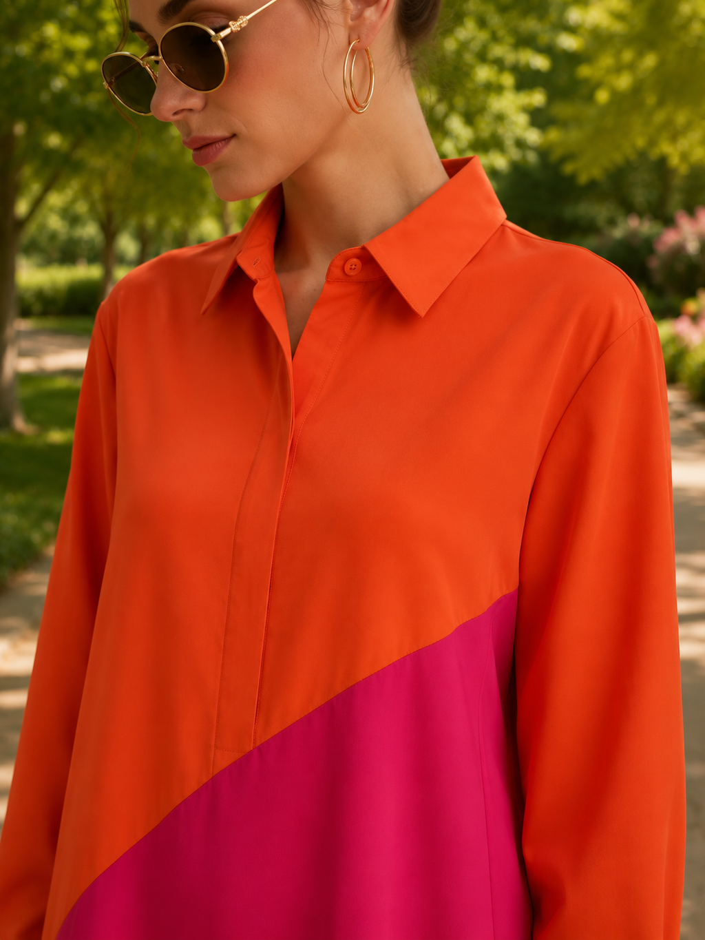 Tangerine Bloom Dress