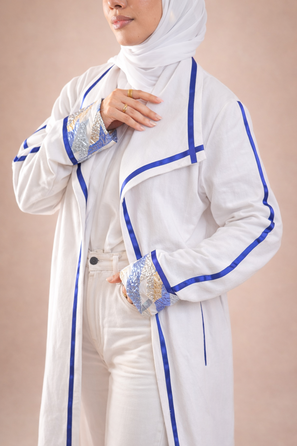 The White Linen Cardigan