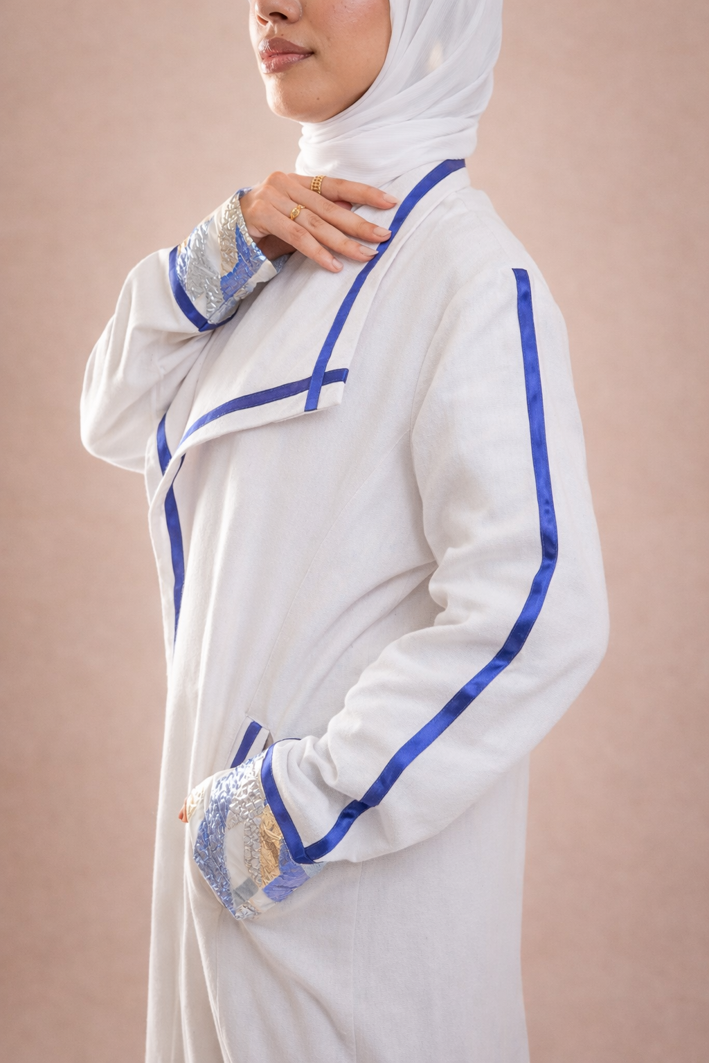 The White Linen Cardigan