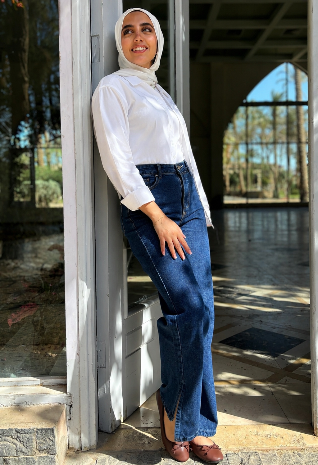 Midnight Wide Leg Denim Pants