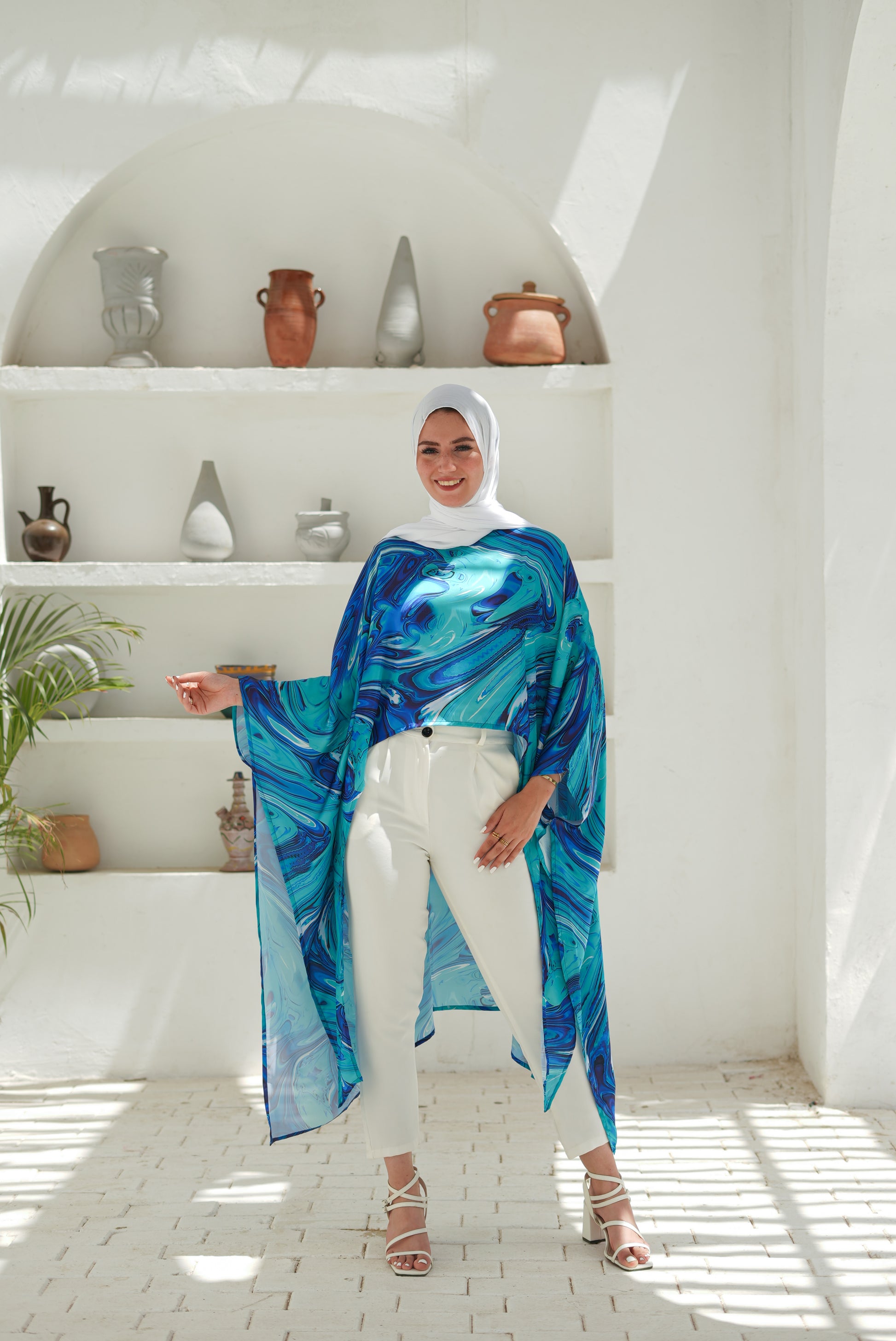 Sea Waves Poncho