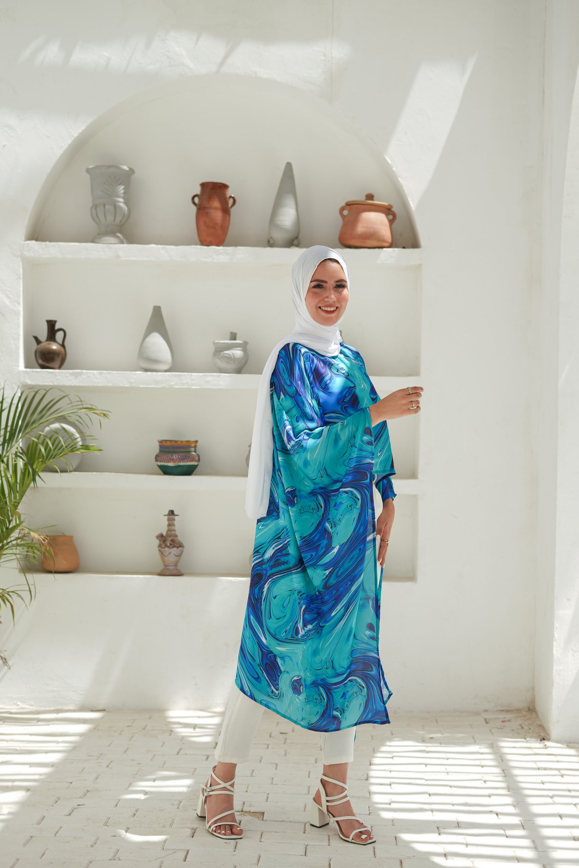 Sea Waves Poncho