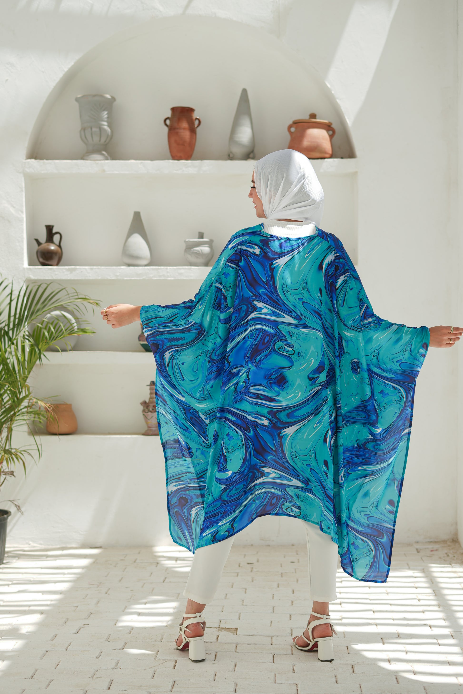 Sea Waves Poncho