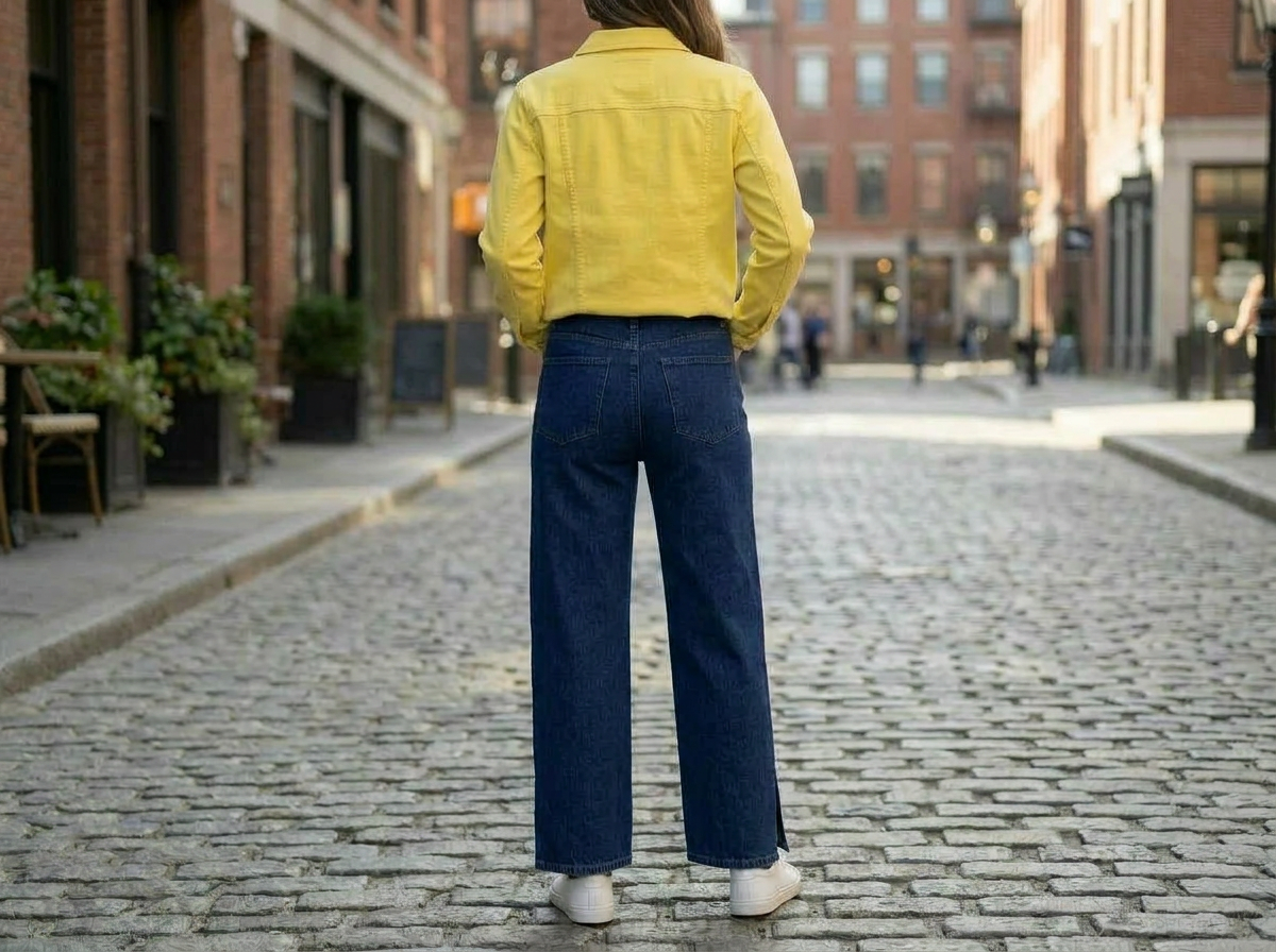 Midnight Wide Leg Denim Pants