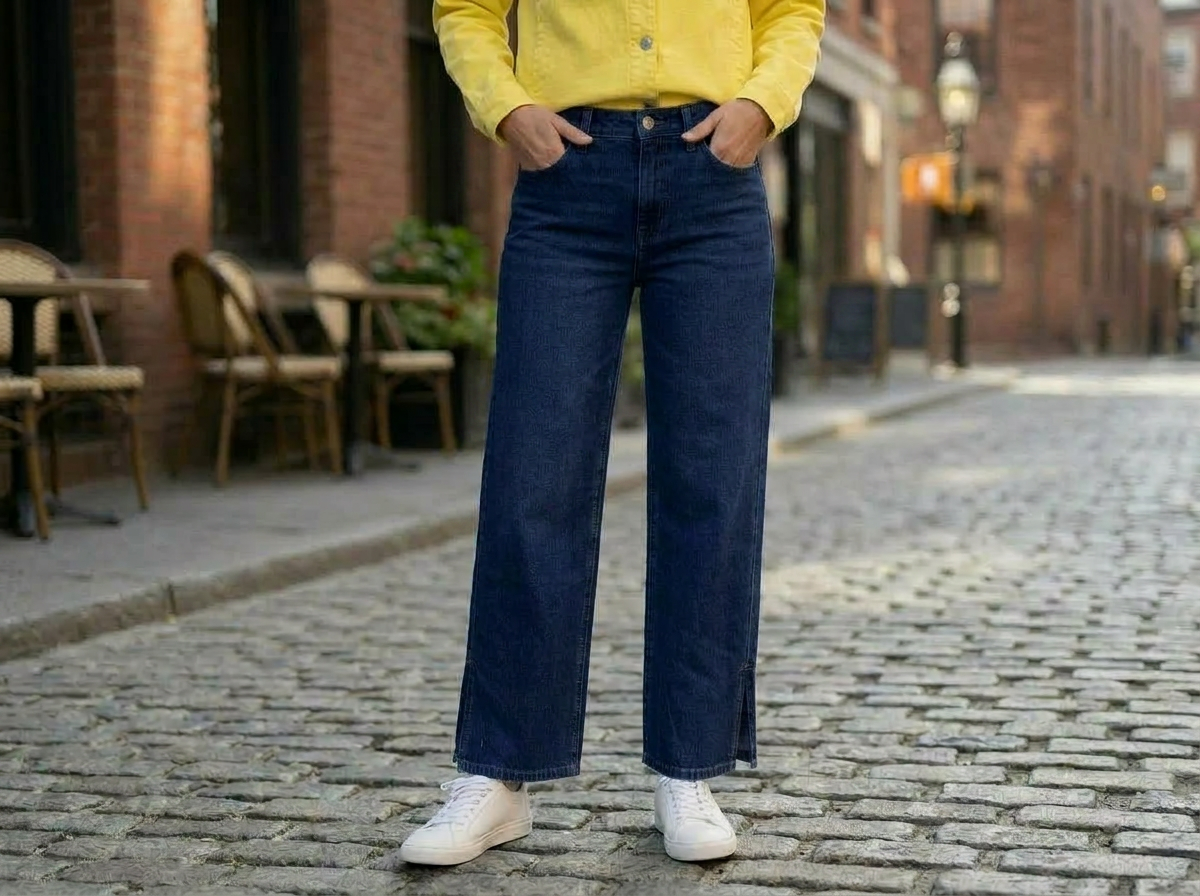 Midnight Wide Leg Denim Pants