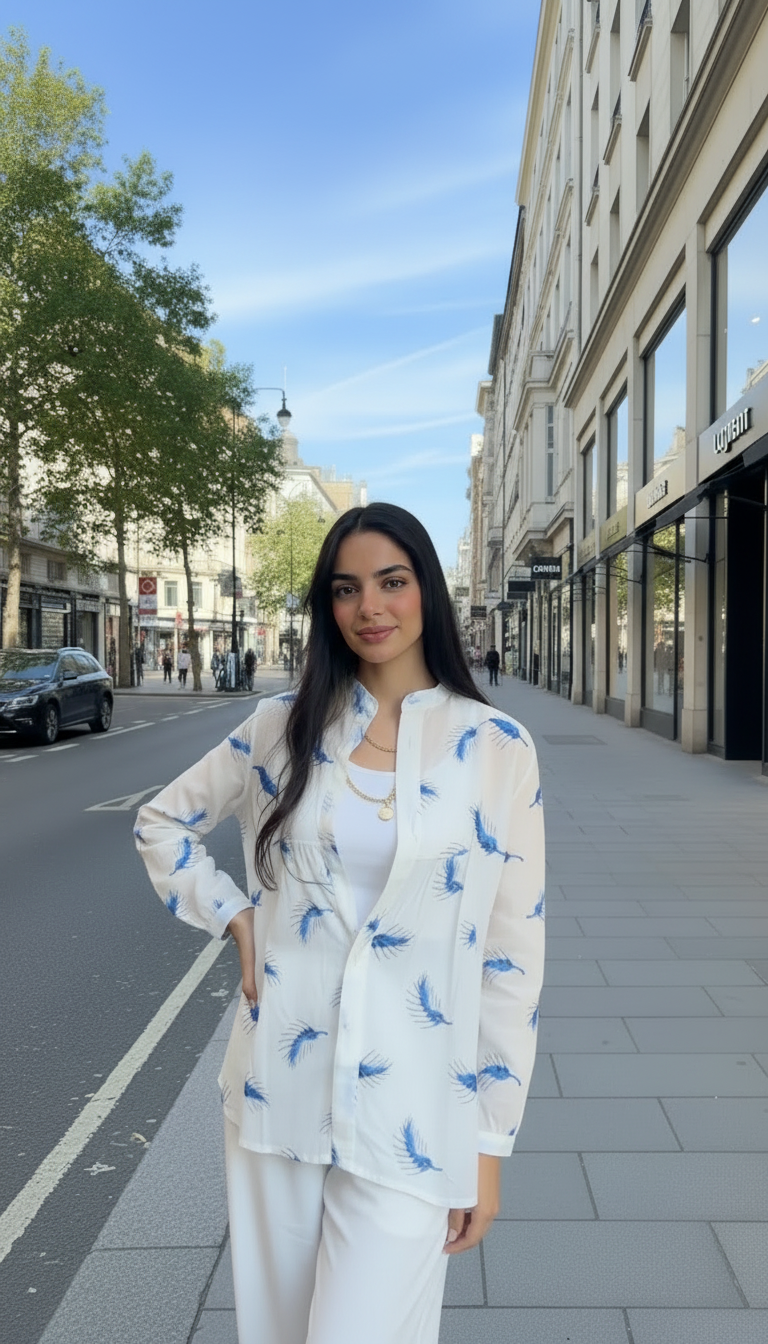 The Sky Feather Shirt