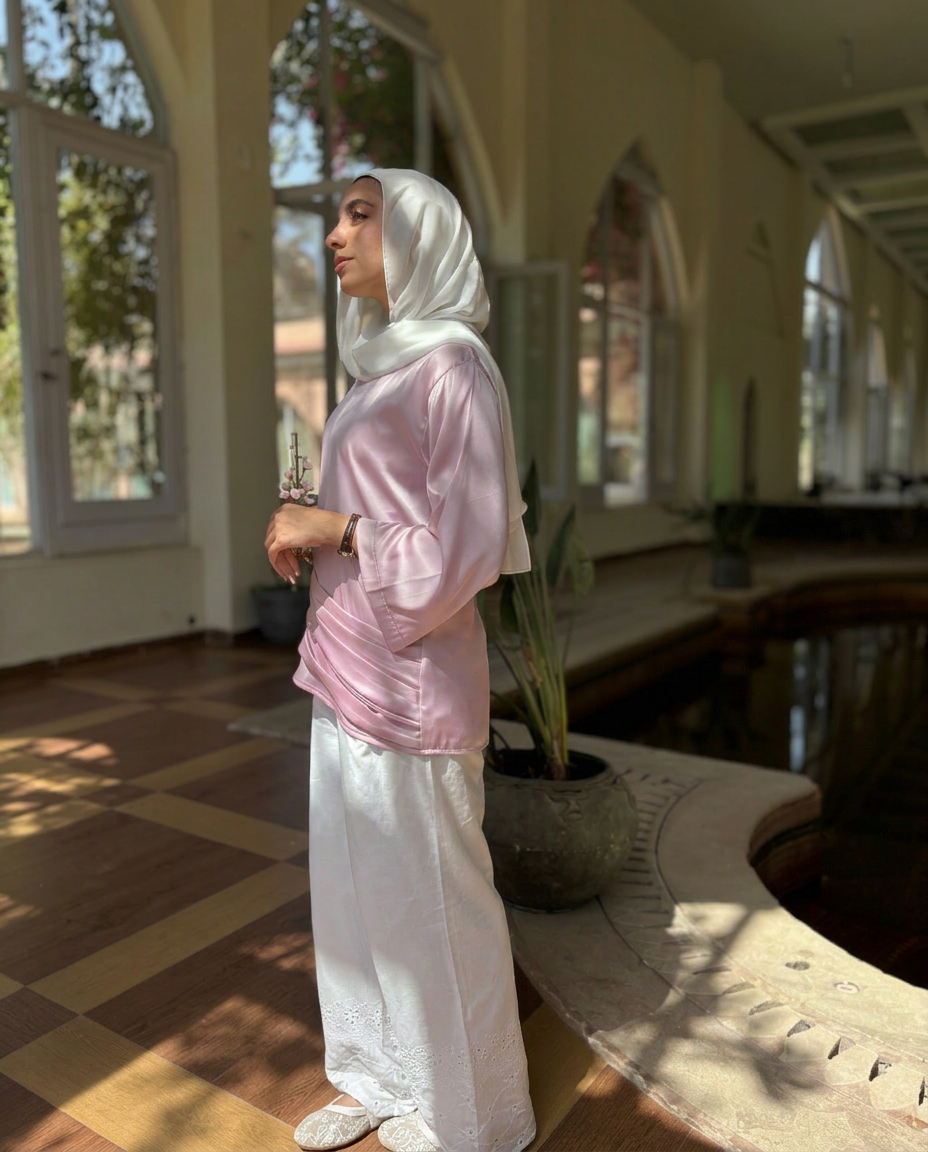 Embroidered Cotton Pants