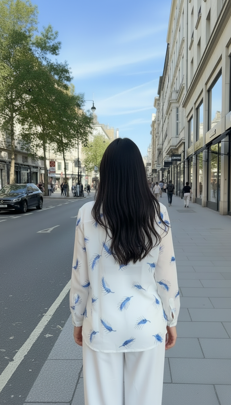 The Sky Feather Shirt