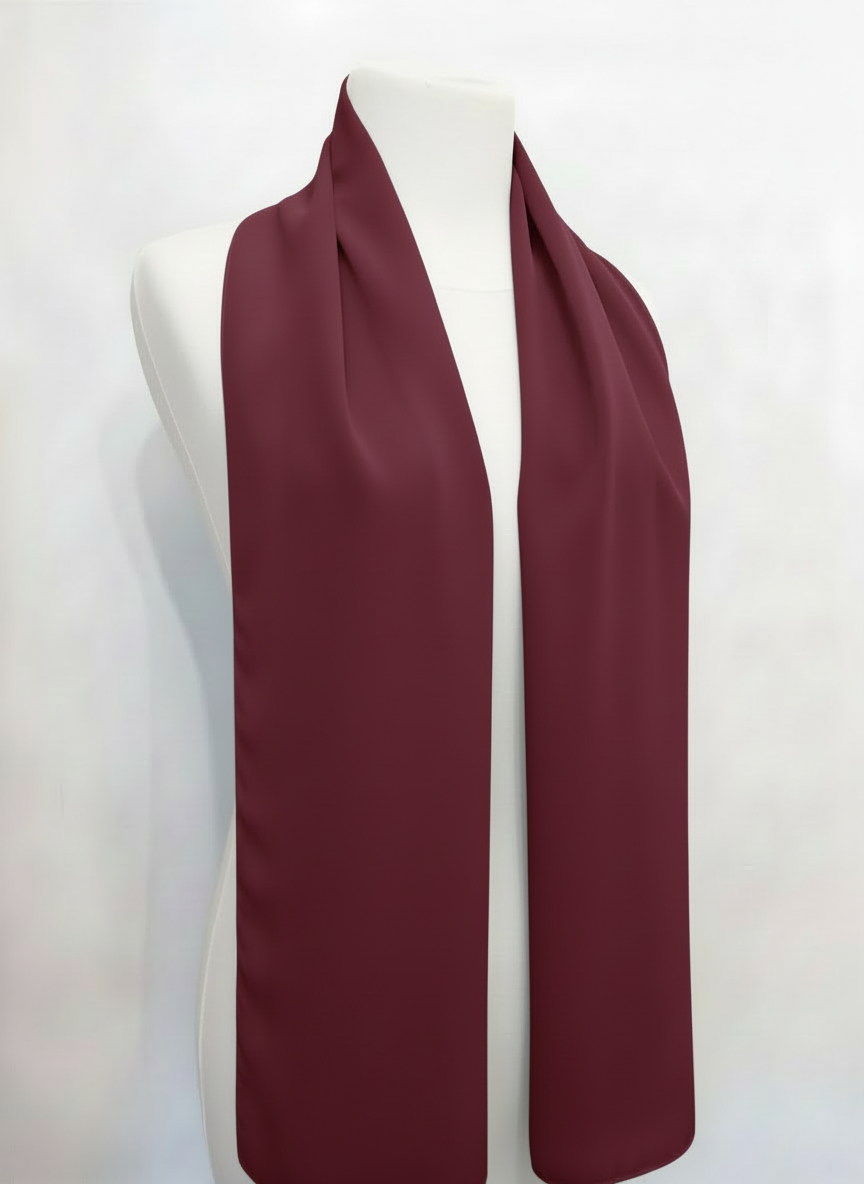 Narrow Chiffon Scarf