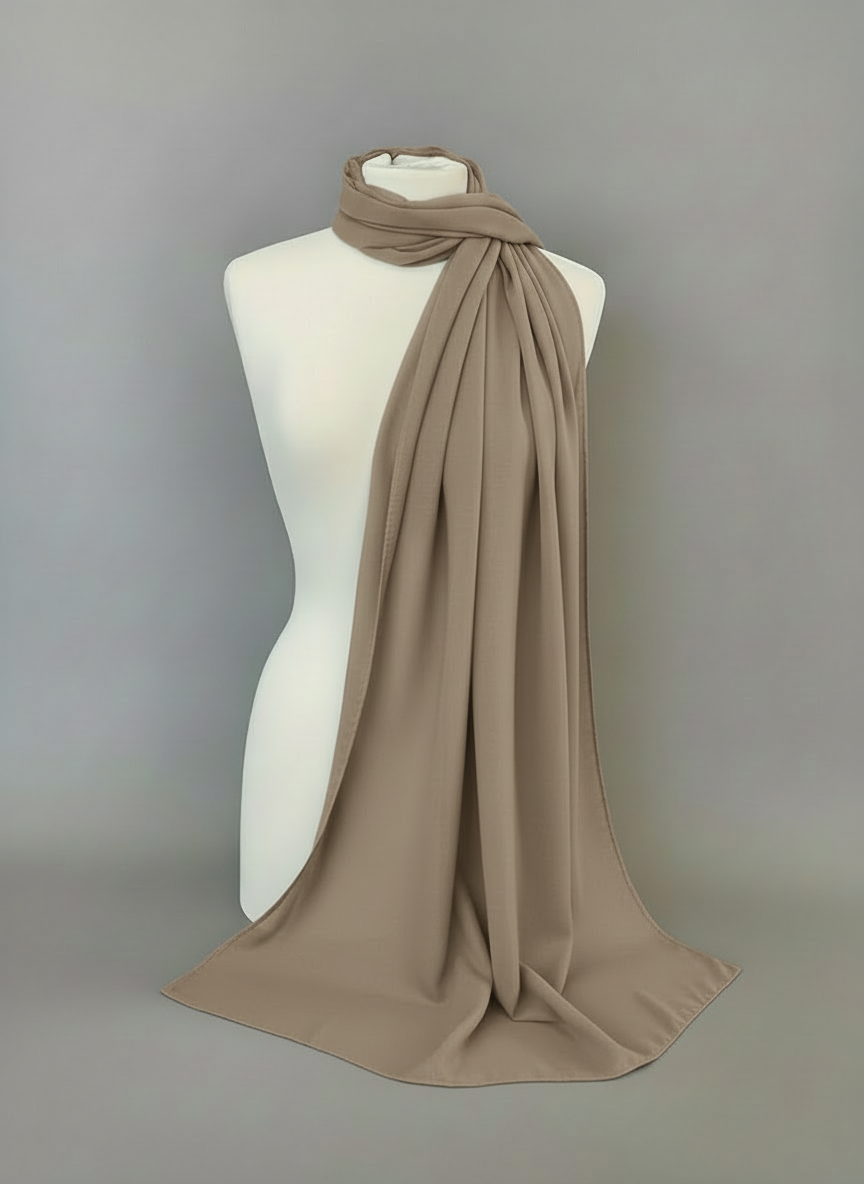 Wide Chiffon Scarf