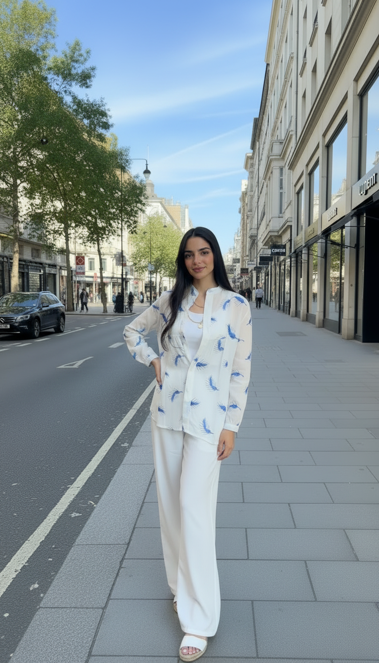 The Sky Feather Shirt