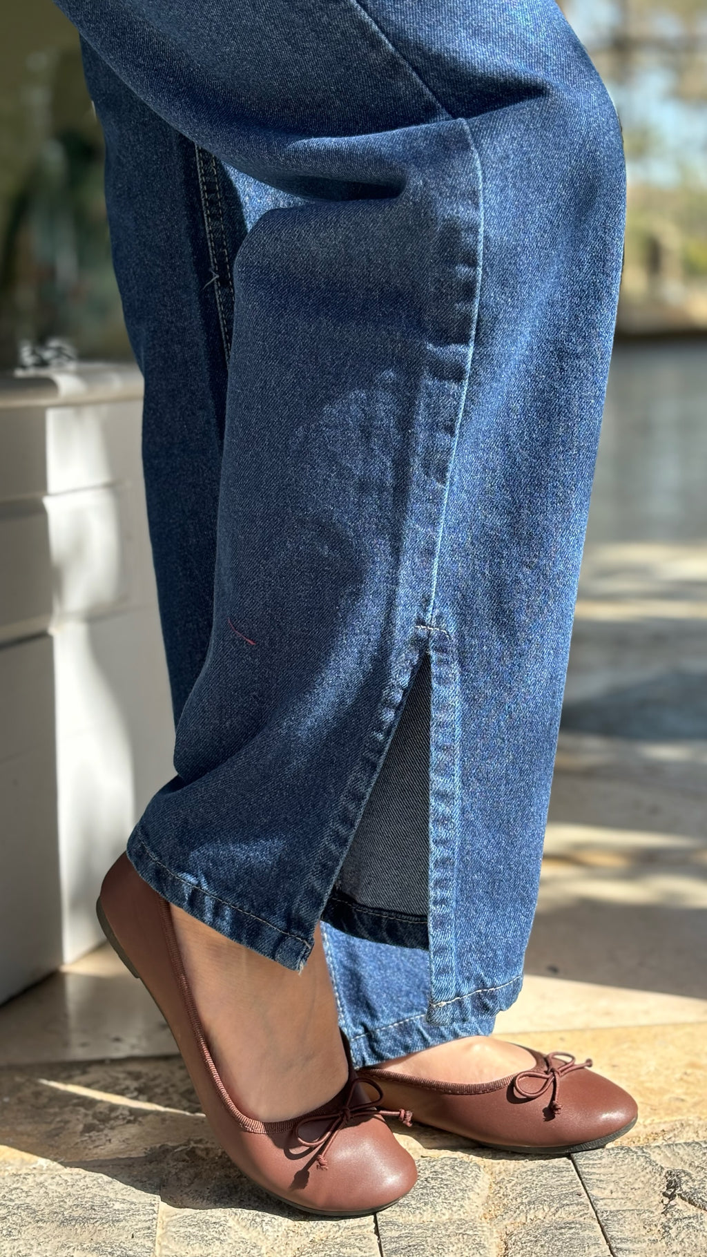 Midnight Wide Leg Denim Pants