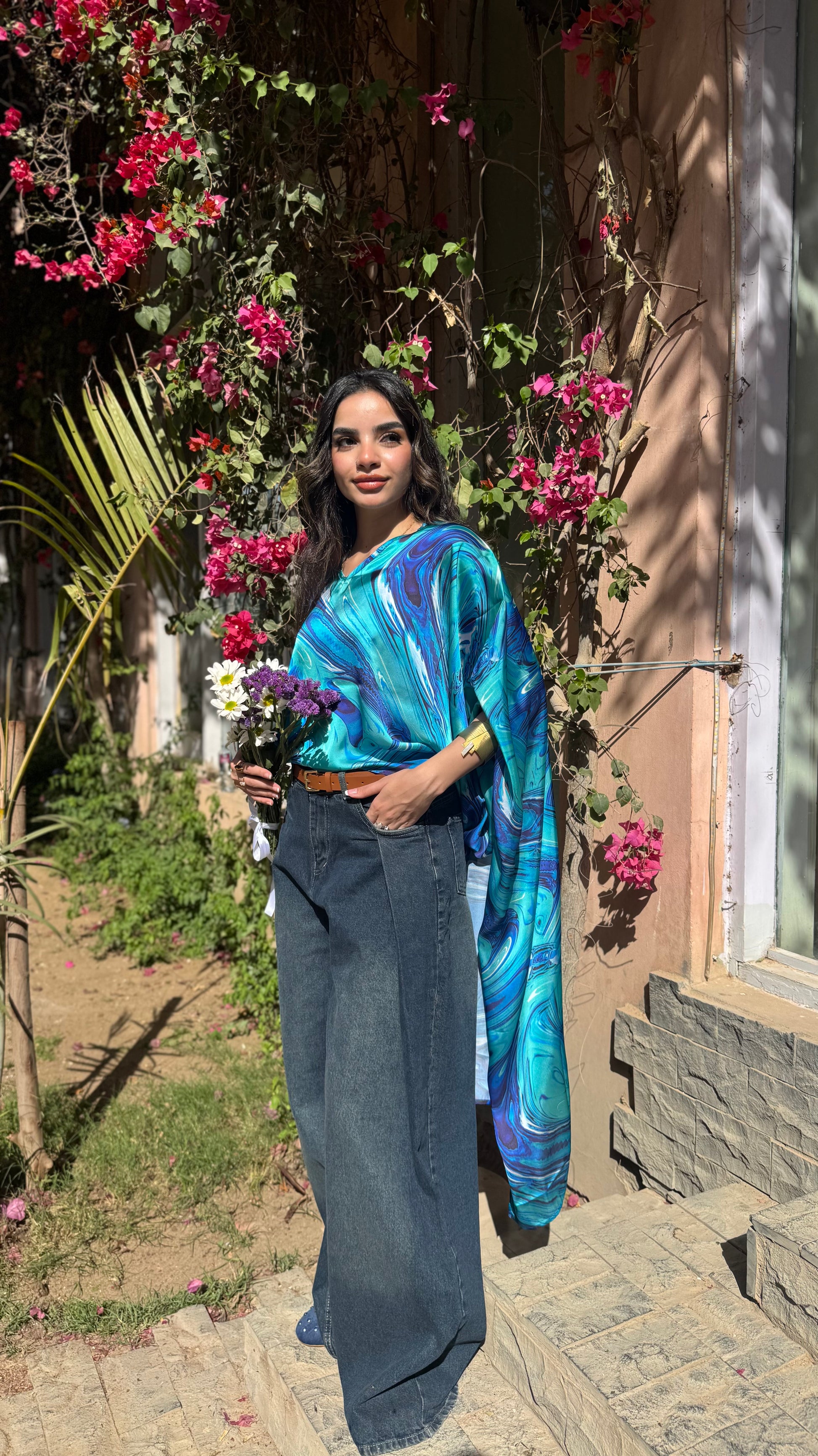 Sea Waves Poncho