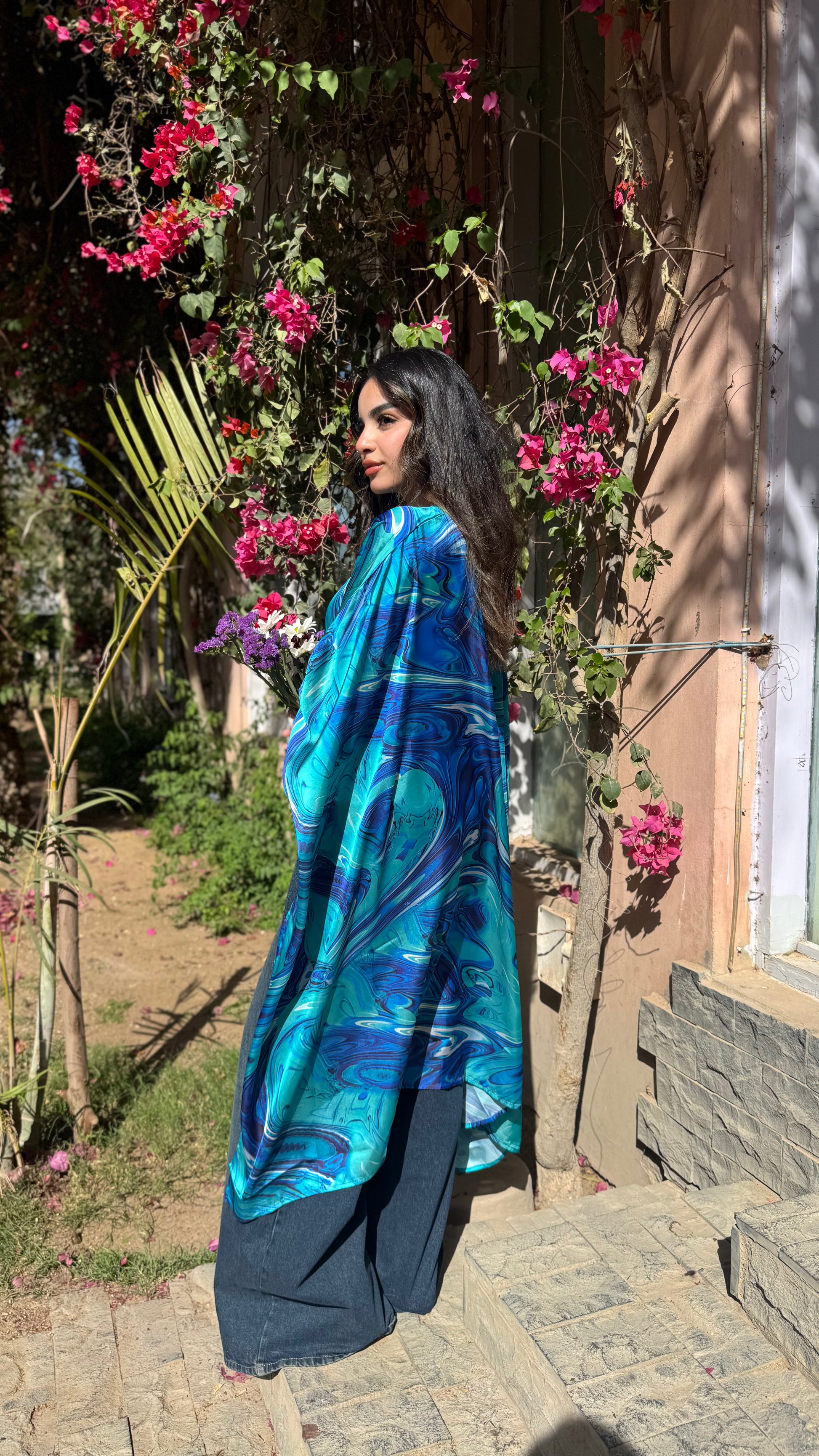 Sea Waves Poncho