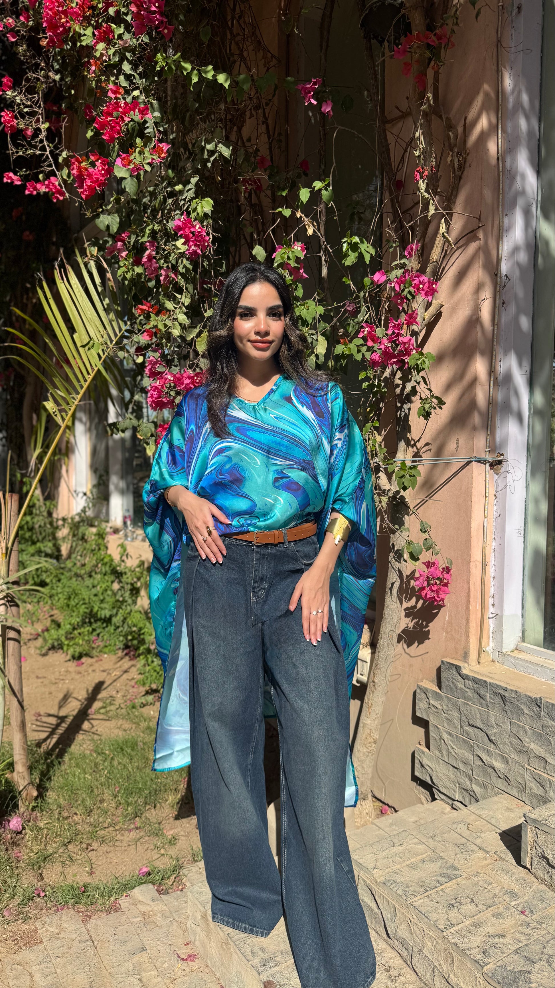 Sea Waves Poncho