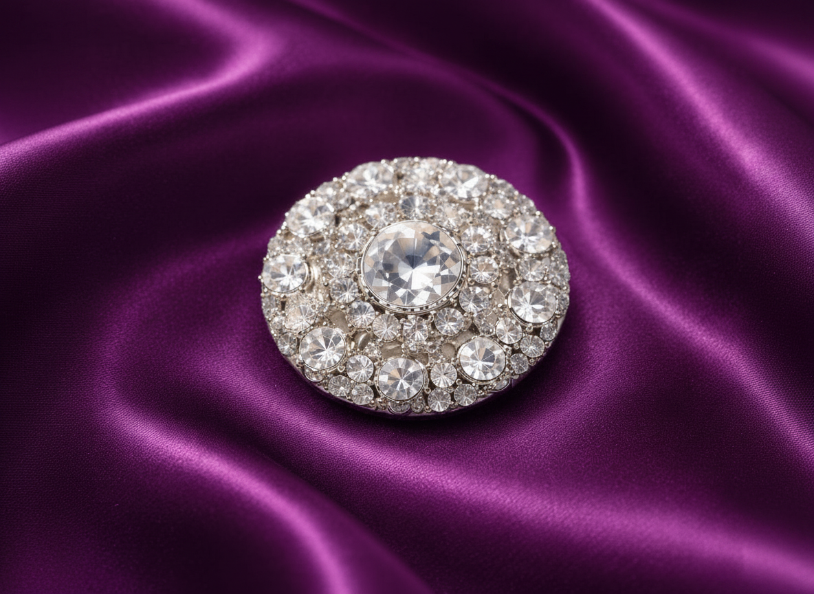 Crystal Halo Brooch