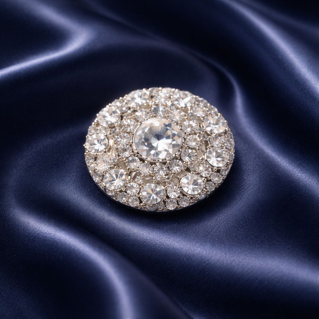 Crystal Halo Brooch