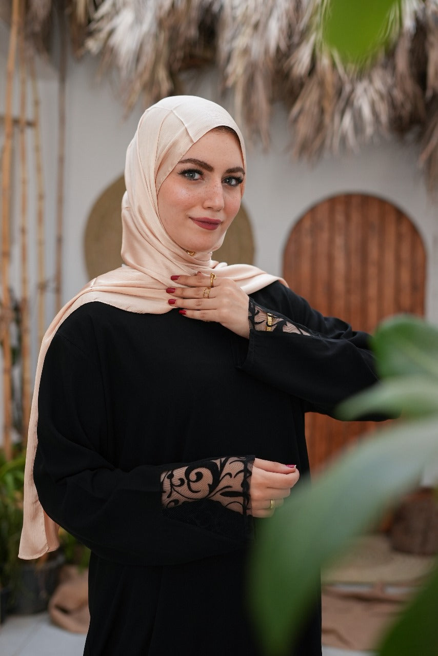 The Lace Black Abaya