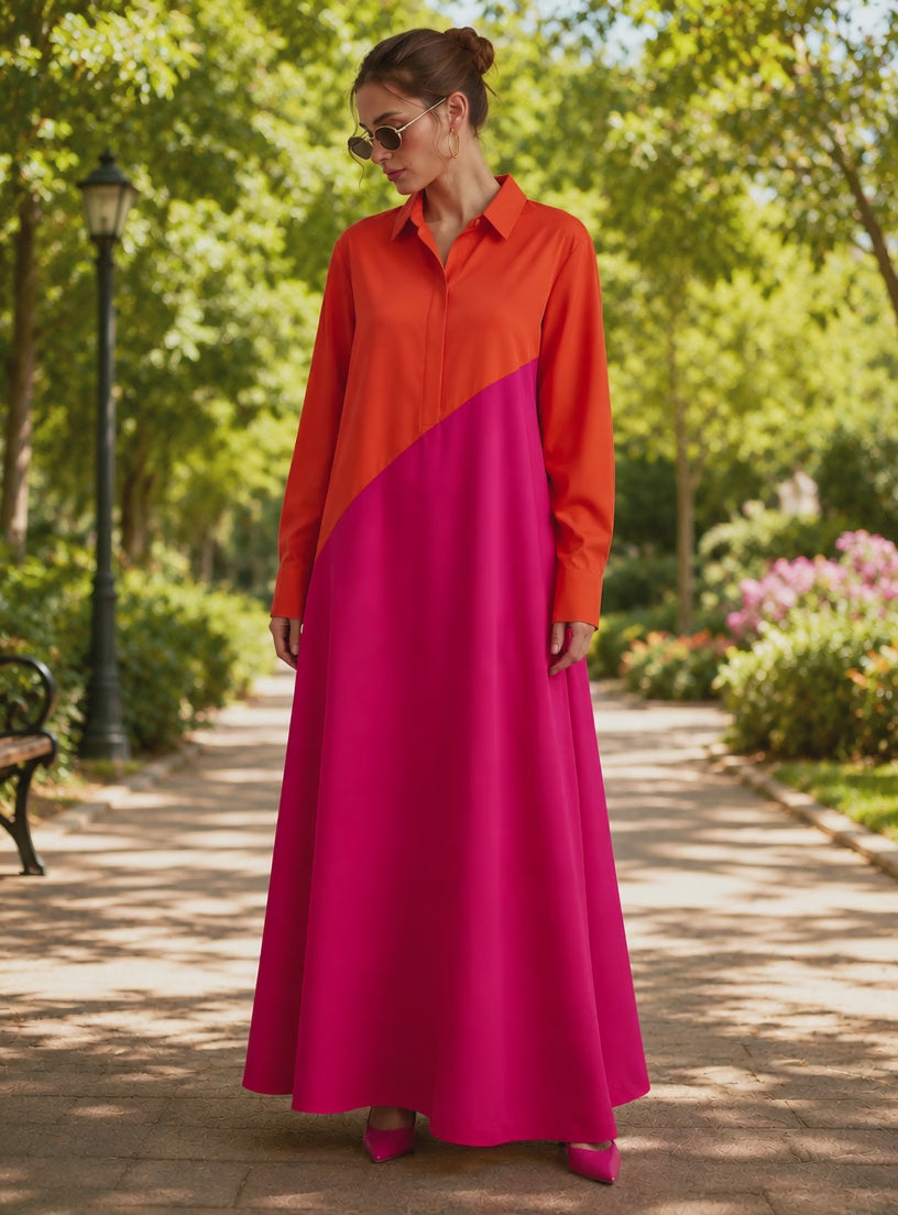 Tangerine Bloom Dress
